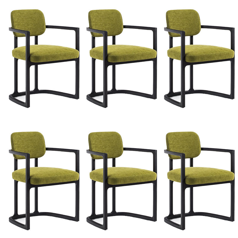 Noordse stijl armstoel massief hout open rug eetkamerstoelen voor eetkamer