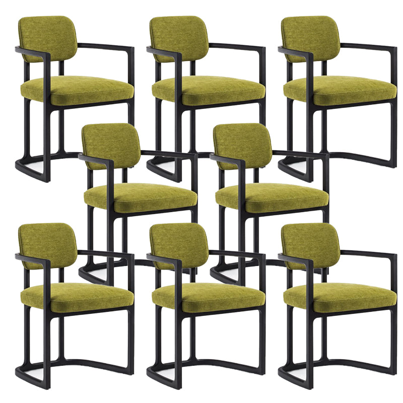 Noordse stijl armstoel massief hout open rug eetkamerstoelen voor eetkamer