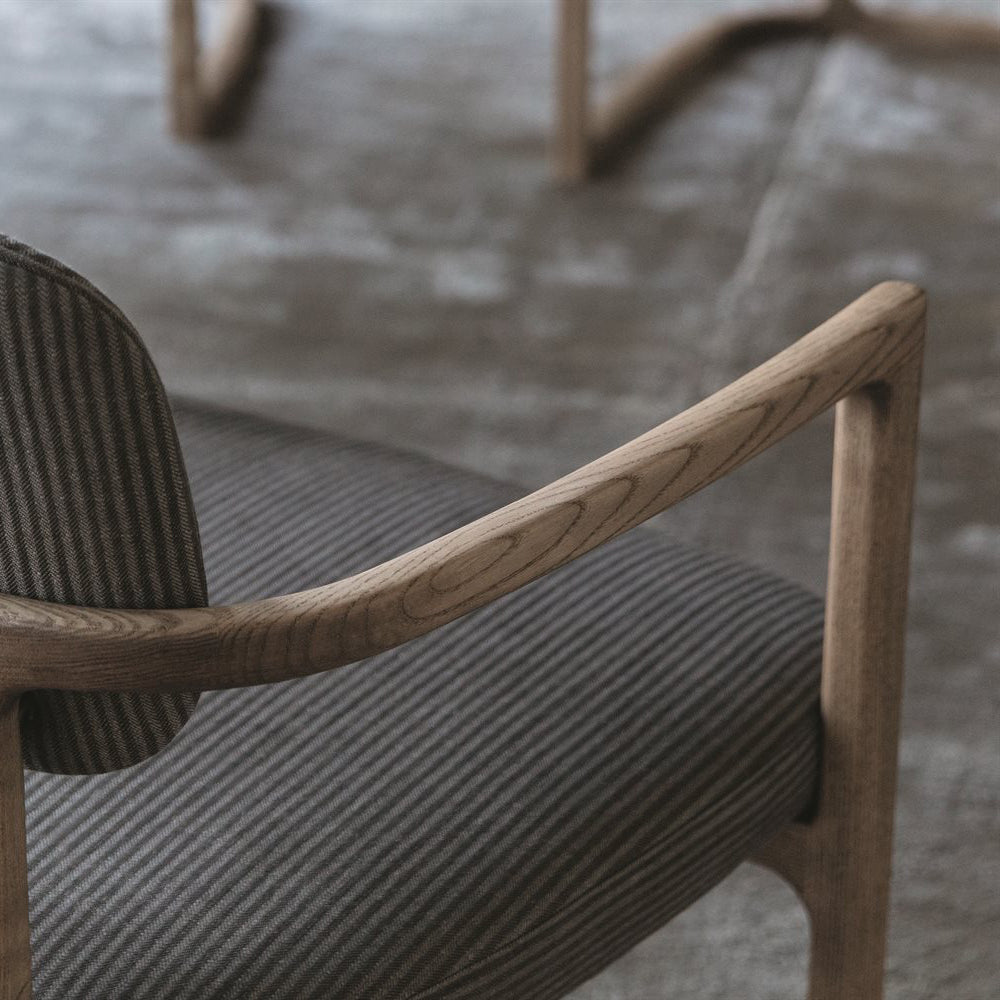 Noordse stijl armstoel massief hout open rug eetkamerstoelen voor eetkamer