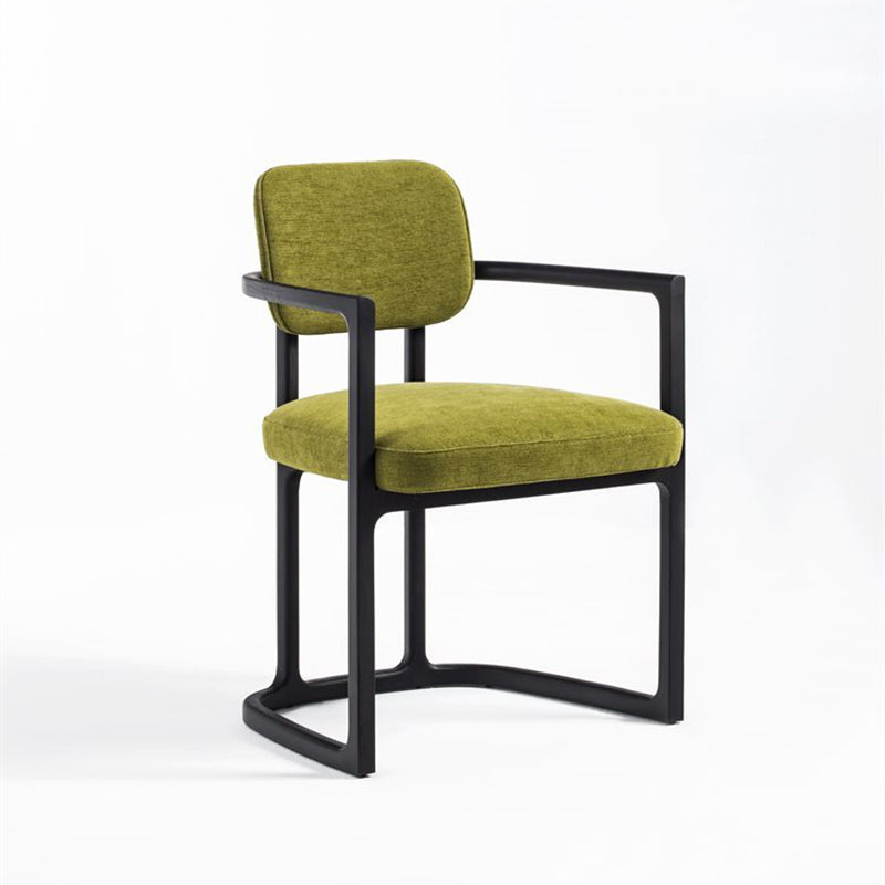 Noordse stijl armstoel massief hout open rug eetkamerstoelen voor eetkamer