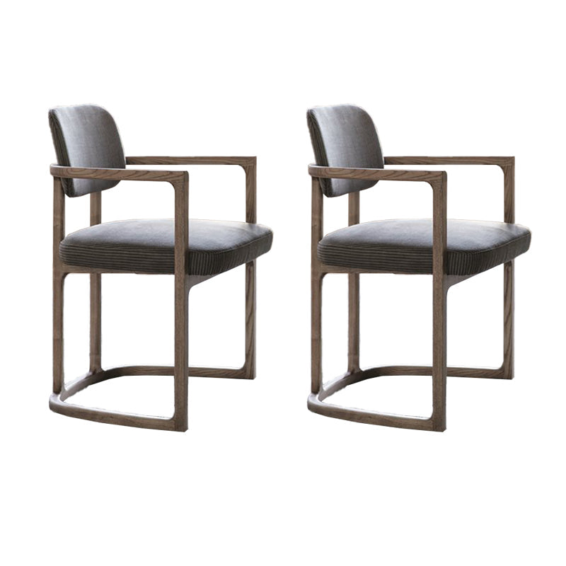 Noordse stijl armstoel massief hout open rug eetkamerstoelen voor eetkamer