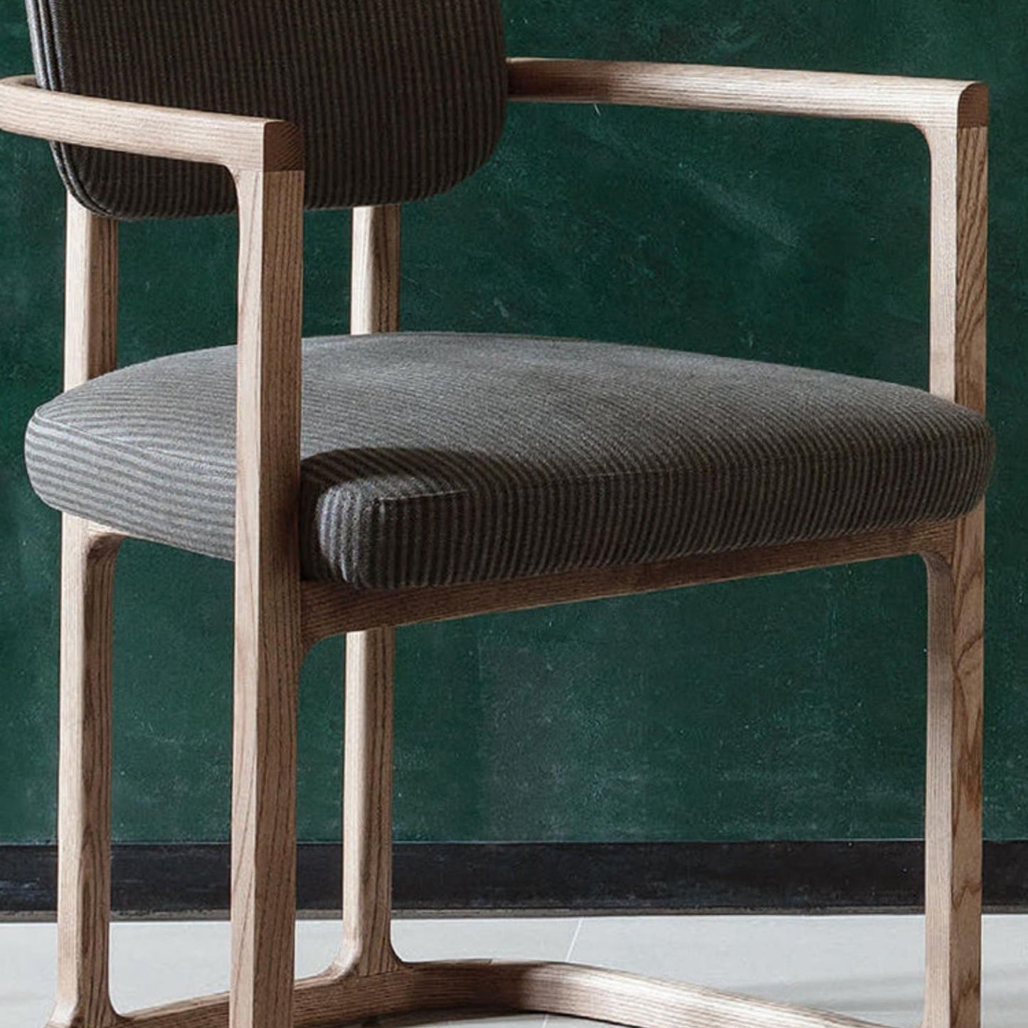 Noordse stijl armstoel massief hout open rug eetkamerstoelen voor eetkamer