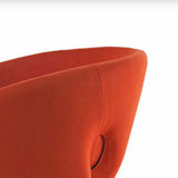 Binnen fluwelen gestoffeerde stoelstoel metalen frame open rug eetkamerstoel