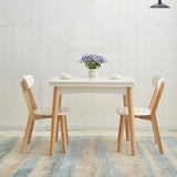 Extendable Dining Table Rectangle Table for Kitchen Dining Room Clearhalo 'Dining Tables & Seating' 'Dining Tables' 'dining_table' 'furn' 'furn_dining_table' 'Furniture' 'Kitchen & Dining Furniture' 7421053