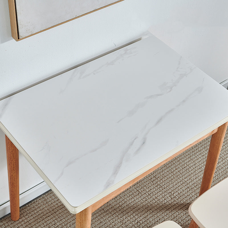 Extendable Dining Table Rectangle Table for Kitchen Dining Room Clearhalo 'Dining Tables & Seating' 'Dining Tables' 'dining_table' 'furn' 'furn_dining_table' 'Furniture' 'Kitchen & Dining Furniture' 7421058