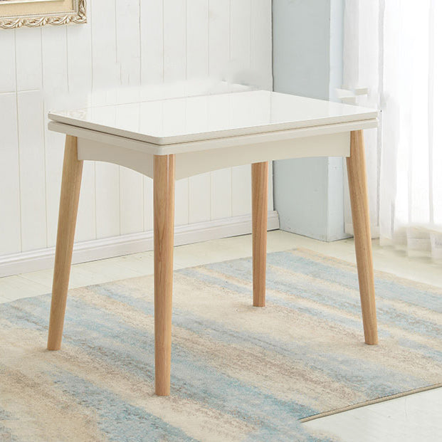 Extendable Dining Table Rectangle Table for Kitchen Dining Room Clearhalo 'Dining Tables & Seating' 'Dining Tables' 'dining_table' 'furn' 'furn_dining_table' 'Furniture' 'Kitchen & Dining Furniture' 7421066