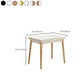 Extendable Dining Table Rectangle Table for Kitchen Dining Room Clearhalo 'Dining Tables & Seating' 'Dining Tables' 'dining_table' 'furn' 'furn_dining_table' 'Furniture' 'Kitchen & Dining Furniture' 7421068