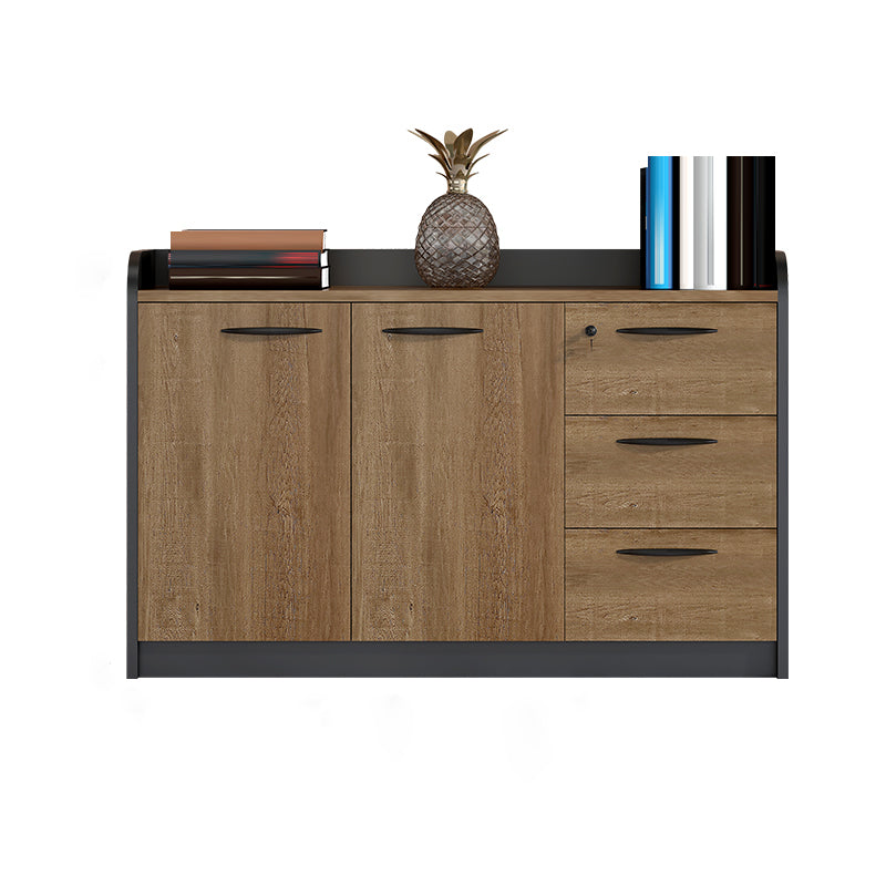 Gabinete de bloqueo de llave de marco de madera de almacenamiento moderno medieval