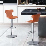 Faux Leder -Barhocker dreht ein verstellbares Höhenstuhl mit Fußstütze