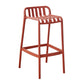 Plastic Armless Bar Stool Modern Style Low Back Bar Stools for Living Room