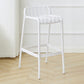 Plastic Armless Bar Stool Modern Style Low Back Bar Stools for Living Room