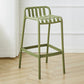 Plastic Armless Bar Stool Modern Style Low Back Bar Stools for Living Room