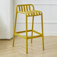 Plastic Armless Bar Stool Modern Style Low Back Bar Stools for Living Room