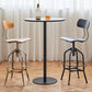 Industrial Metal Bar Stools Swivel Adjustable Height Bar Stool with Footrest Clearhalo 'Bar Furniture' 'Bar Stools' 'bar_stools' 'furn' 'furn_bar_stools' 'Furniture' 'Kitchen & Dining Furniture' 7421905