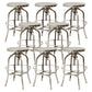 Industrial Metal Bar Stools Swivel Adjustable Height Bar Stool with Footrest Chrome 8 Piece Set Clearhalo 'Bar Furniture' 'Bar Stools' 'bar_stools' 'furn' 'furn_bar_stools' 'Furniture' 'Kitchen & Dining Furniture' 7421930
