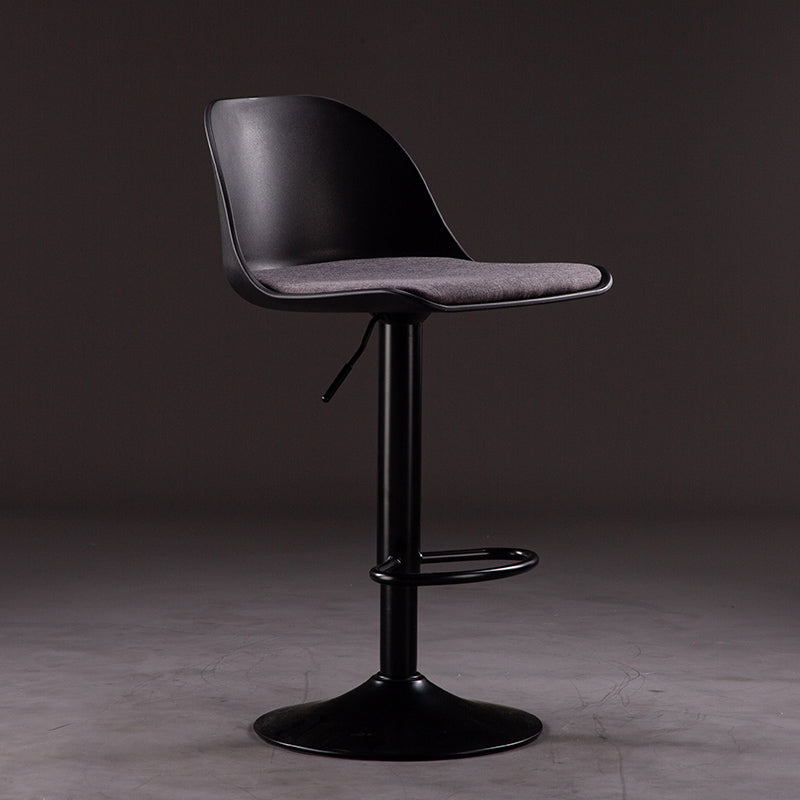 Sgabelli da bar in tessuto industriale sgabello da bar ad altezza regolabile girevole con poggiapiedi