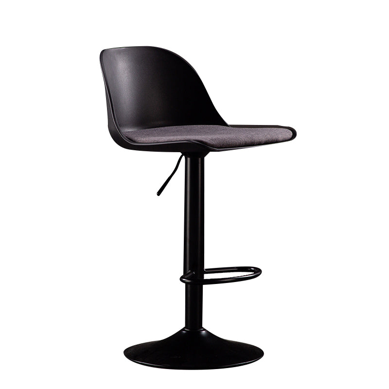 Sgabelli da bar in tessuto industriale sgabello da bar ad altezza regolabile girevole con poggiapiedi