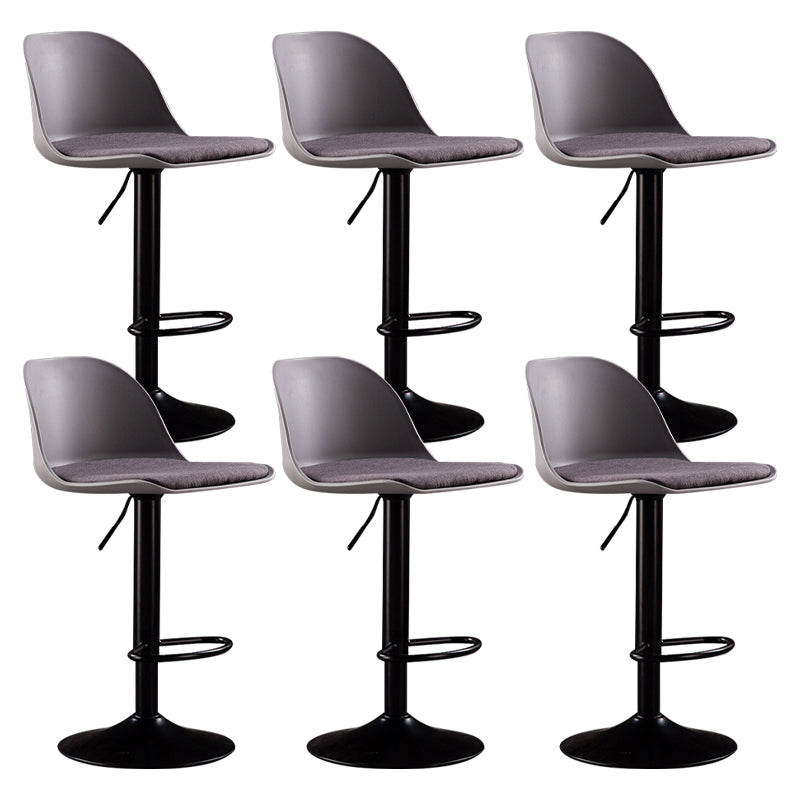 Sgabelli da bar in tessuto industriale sgabello da bar ad altezza regolabile girevole con poggiapiedi