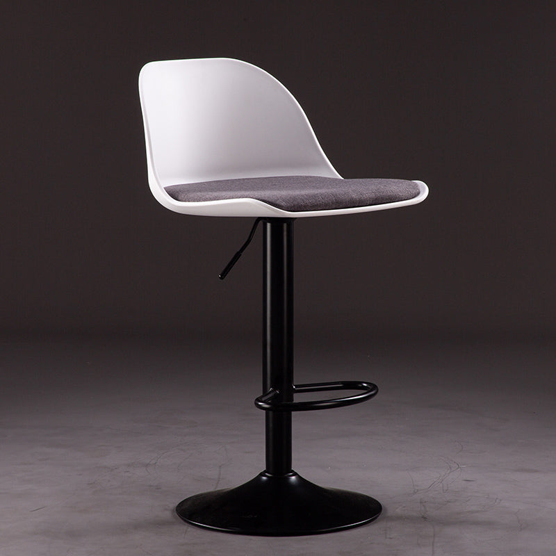 Sgabelli da bar in tessuto industriale sgabello da bar ad altezza regolabile girevole con poggiapiedi