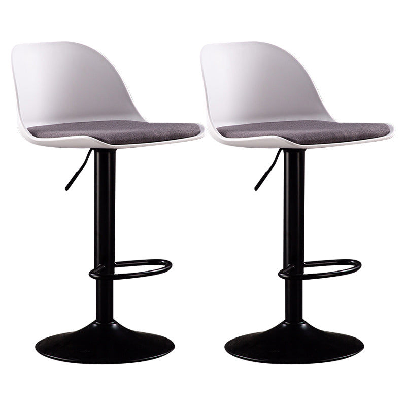 Sgabelli da bar in tessuto industriale sgabello da bar ad altezza regolabile girevole con poggiapiedi