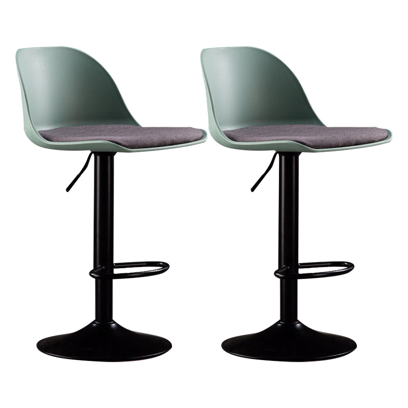 Sgabelli da bar in tessuto industriale sgabello da bar ad altezza regolabile girevole con poggiapiedi