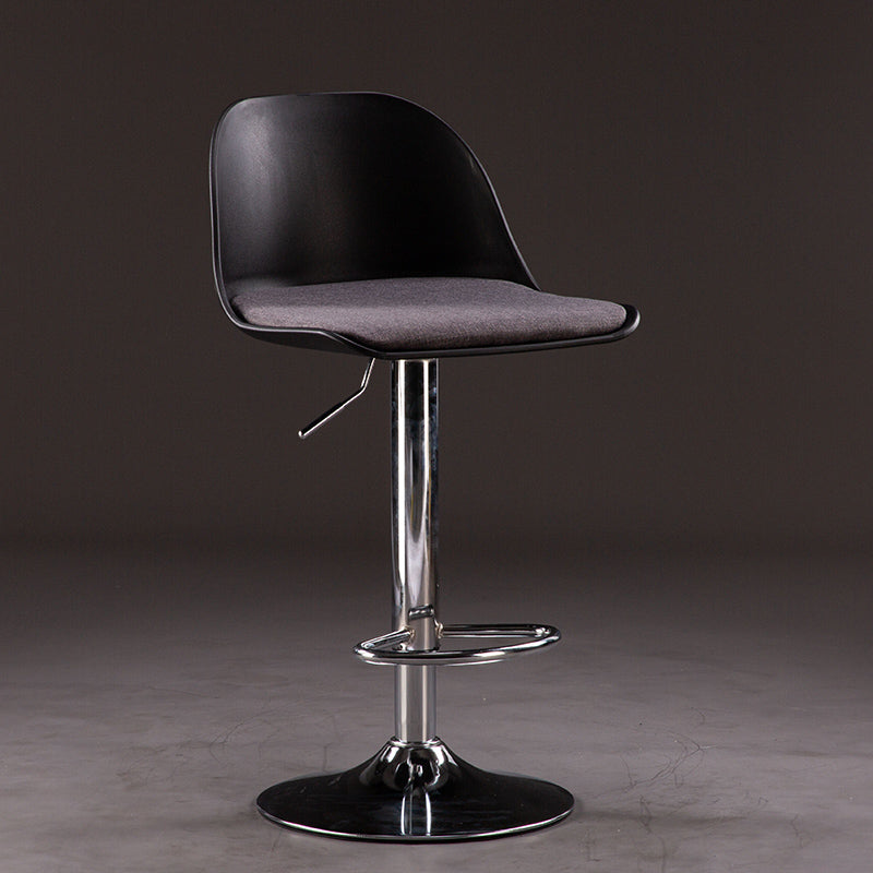 Sgabelli da bar in tessuto industriale sgabello da bar ad altezza regolabile girevole con poggiapiedi