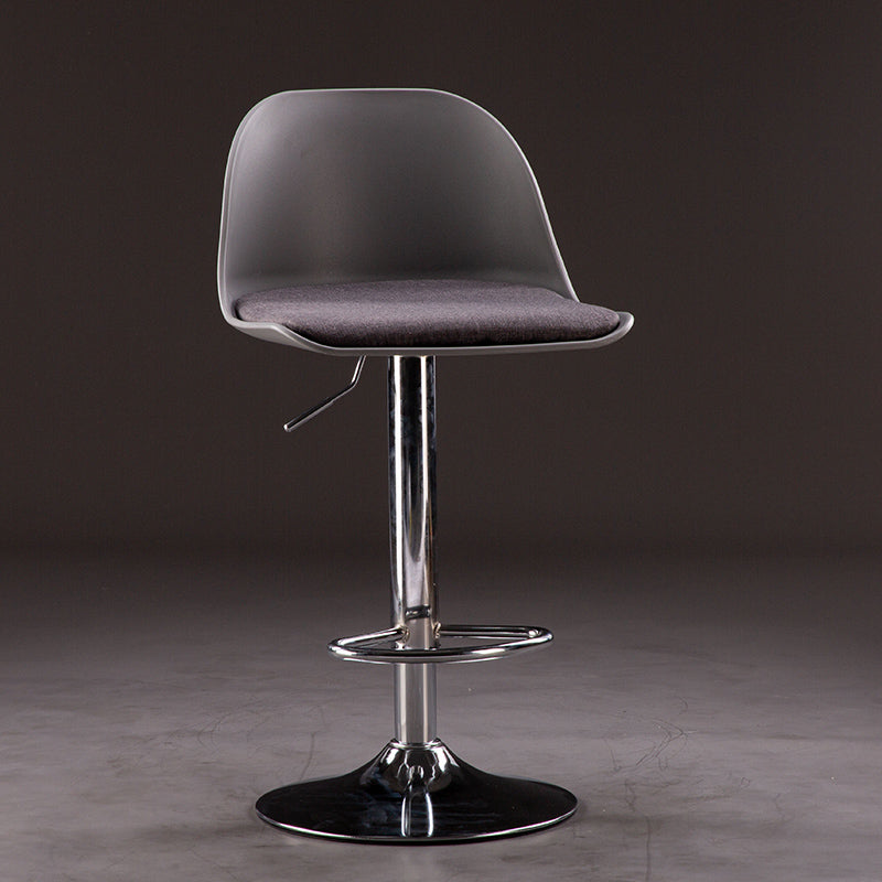 Sgabelli da bar in tessuto industriale sgabello da bar ad altezza regolabile girevole con poggiapiedi