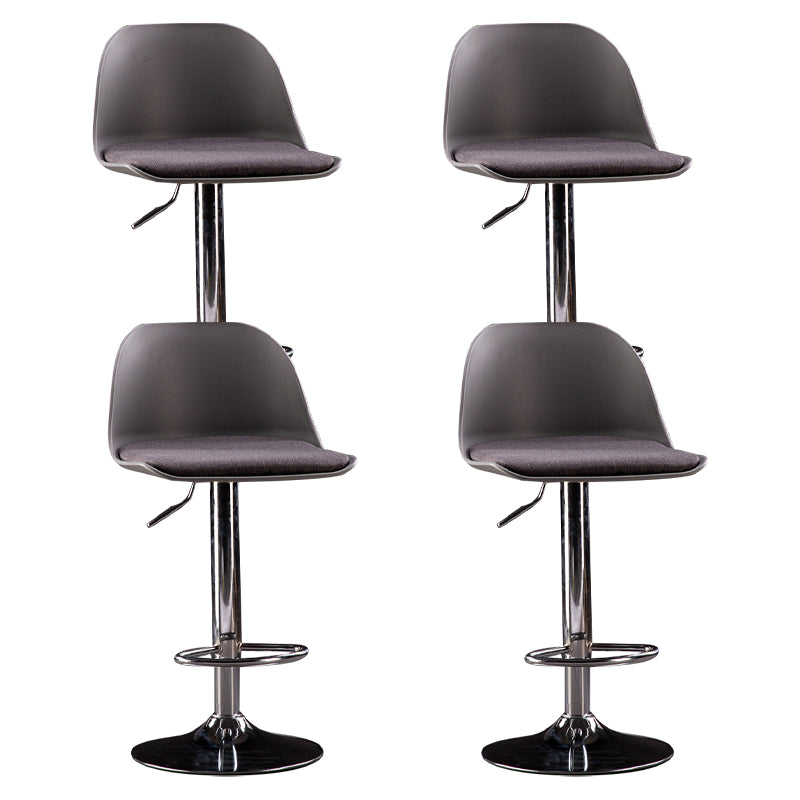 Sgabelli da bar in tessuto industriale sgabello da bar ad altezza regolabile girevole con poggiapiedi