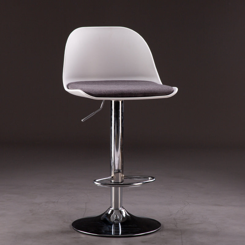 Sgabelli da bar in tessuto industriale sgabello da bar ad altezza regolabile girevole con poggiapiedi