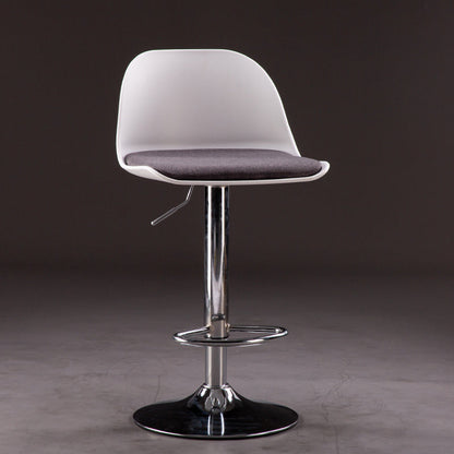 Sgabelli da bar in tessuto industriale sgabello da bar ad altezza regolabile girevole con poggiapiedi