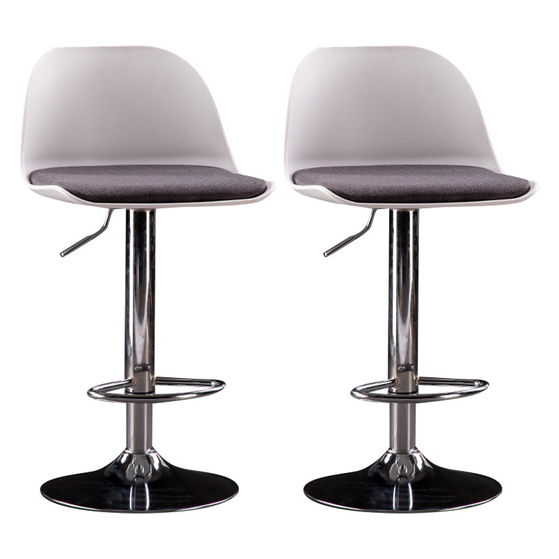 Sgabelli da bar in tessuto industriale sgabello da bar ad altezza regolabile girevole con poggiapiedi