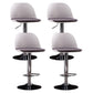 Sgabelli da bar in tessuto industriale sgabello da bar ad altezza regolabile girevole con poggiapiedi