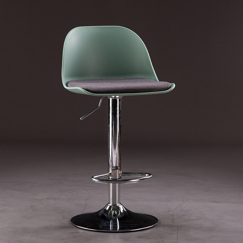 Sgabelli da bar in tessuto industriale sgabello da bar ad altezza regolabile girevole con poggiapiedi