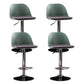 Sgabelli da bar in tessuto industriale sgabello da bar ad altezza regolabile girevole con poggiapiedi