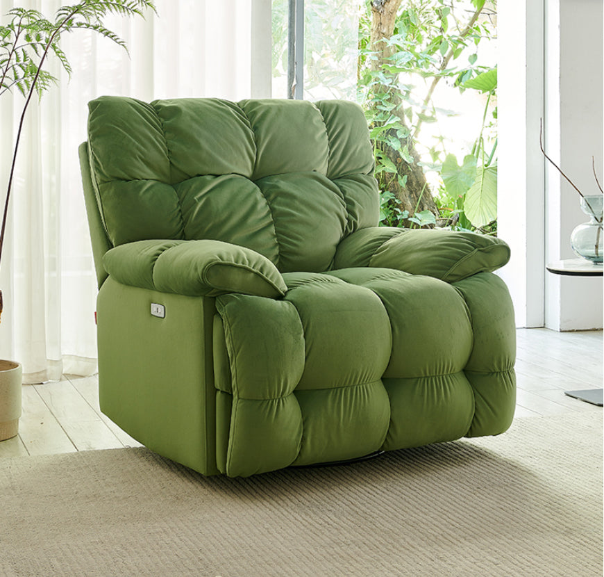 Contemporary Standard Recliner Solid Color Indoor Swivel Rocker Reclining Clearhalo 'Chairs & Seating' 'furn' 'furn_recliners' 'Furniture' 'Living Room Furniture' 'Recliners' 7422190