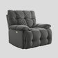 Contemporary Standard Recliner Solid Color Indoor Swivel Rocker Reclining Flannel Gray Clearhalo 'Chairs & Seating' 'furn' 'furn_recliners' 'Furniture' 'Living Room Furniture' 'Recliners' 7422191