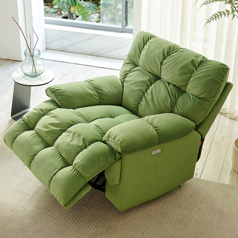 Contemporary Standard Recliner Solid Color Indoor Swivel Rocker Reclining Clearhalo 'Chairs & Seating' 'furn' 'furn_recliners' 'Furniture' 'Living Room Furniture' 'Recliners' 7422195