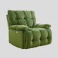 Contemporary Standard Recliner Solid Color Indoor Swivel Rocker Reclining Flannel Green Clearhalo 'Chairs & Seating' 'furn' 'furn_recliners' 'Furniture' 'Living Room Furniture' 'Recliners' 7422198