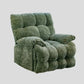 Contemporary Standard Recliner Solid Color Indoor Swivel Rocker Reclining Suede Green Clearhalo 'Chairs & Seating' 'furn' 'furn_recliners' 'Furniture' 'Living Room Furniture' 'Recliners' 7422202