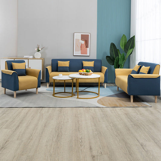 25.59" Wide Faux Leather Loveseat Scandinavian Flared Arm Sofa Clearhalo 'furn' 'furn_sofas' 'Furniture' 'Living Room Furniture' 'Sofa' 'sofas' 7422213