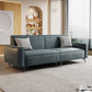 Contemporary Style 29.52" Wide Solid Color Sofa Square Arm Sofa Blackish Green Tech Cloth Clearhalo 'furn' 'furn_sofas' 'Furniture' 'Living Room Furniture' 'Sofa' 'sofas' 7422253