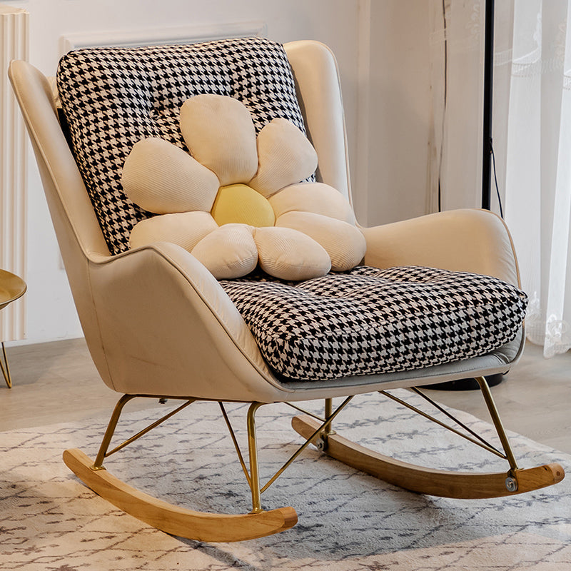 Moderner Stil leichter Luxus -Chaise Lazy Sofa Stuhl Freizeit Lounge Schaukelstuhl