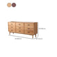Modern Dresser Solid Wood Storage Chox Profirer con 9 cajones
