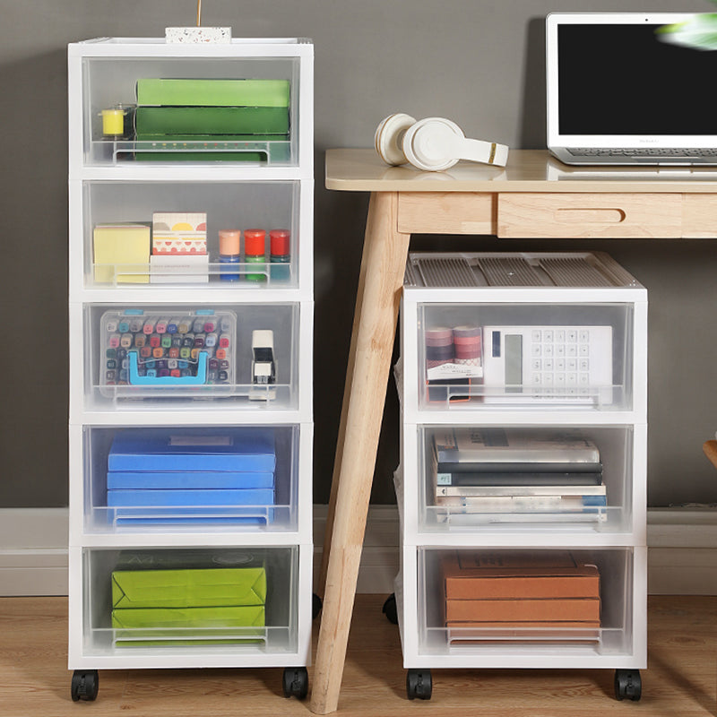 Moderna plástico de plástico móvil Archivador de archivos Cajones de almacenamiento de almacenamiento para oficina