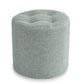 Stoffzylinderform Pouf Pure Color Tufted Contemporary Fade Resistant Pouf
