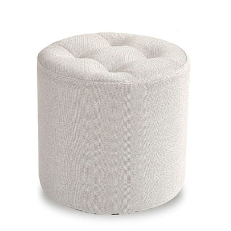 Stoffzylinderform Pouf Pure Color Tufted Contemporary Fade Resistant Pouf
