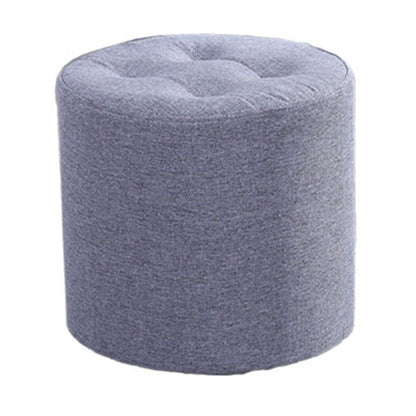 Stoffzylinderform Pouf Pure Color Tufted Contemporary Fade Resistant Pouf