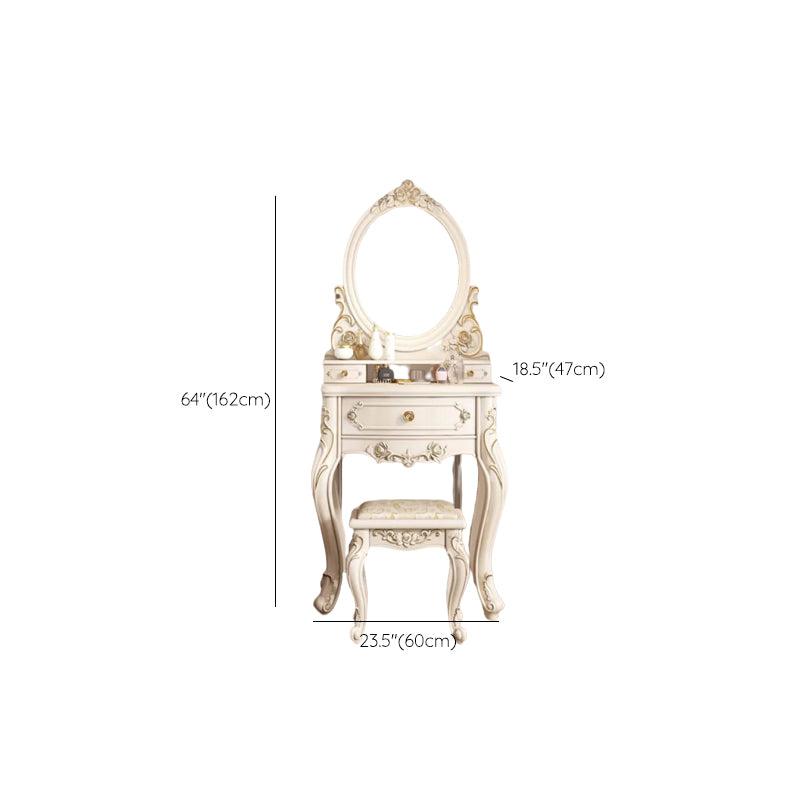 Tavolo da banco di vanità per il trucco da letto vittoriano tavolo da toeletta in legno