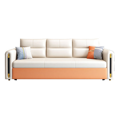 Divani convertibili in pelle finta divano dormiente glam con archiviazione