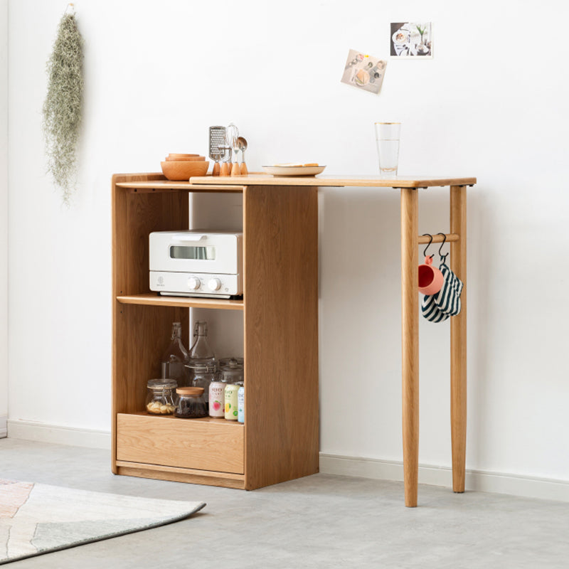 Modern Dining Table Solid Wood Dining Table for Dining Room with Storage Clearhalo 'Dining Tables & Seating' 'Dining Tables' 'dining_table' 'furn' 'furn_dining_table' 'Furniture' 'Kitchen & Dining Furniture' 7424825
